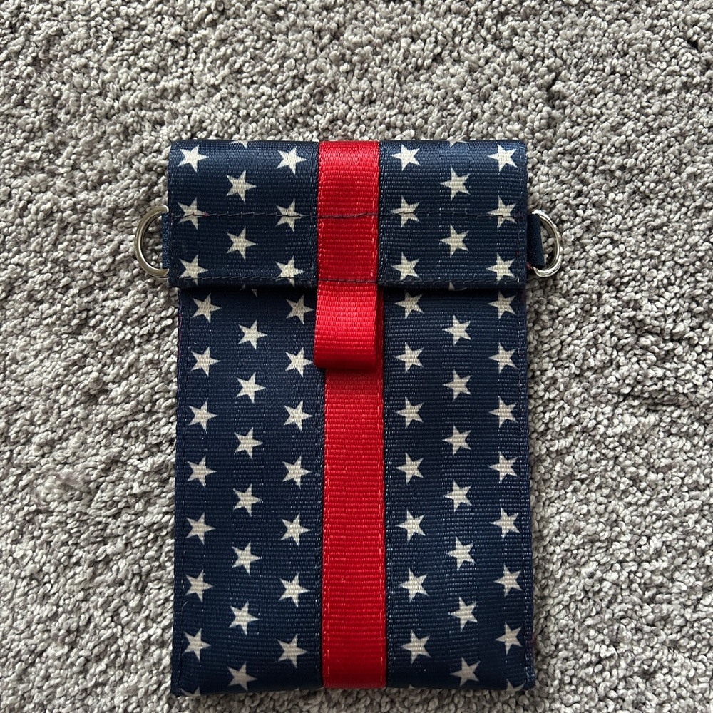 Star Patterned Blue and Red Harvey’s Bag
